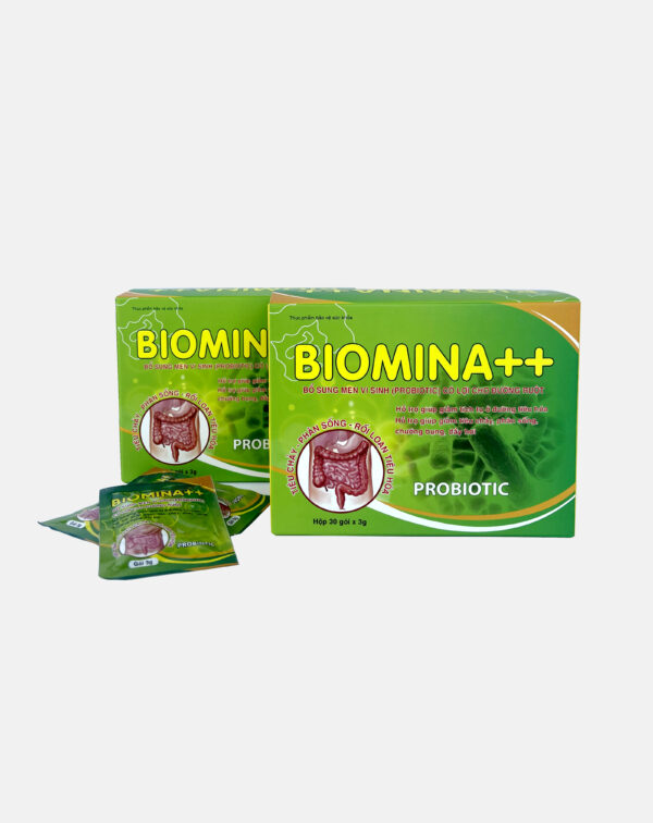 Biomina giúp bổ sung men vi sinh có lợi