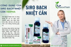 Siro Bạch Nhiệt Căn VIDPHA hỗ trợ trị bệnh cảm cúm