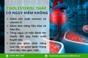 cholesterol thấp có gây nguy hiểm không