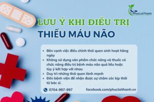 Những lưu ý khi điều trị bệnh thiếu máu não