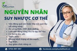 Nguyên nhân suy nhược cơ thể