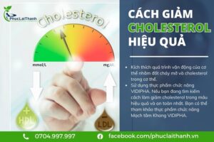 Cách giảm cholesterol cao hiệu quả