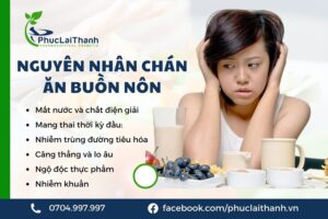 Chán ăn buồn nôn có thể do nhiều nguyên nhân