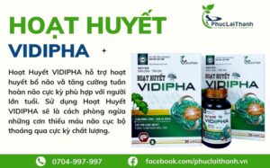 Sử dụng Hoạt Huyết VIDIPHA sẽ là cách phòng ngừa những cơn thiếu máu não cục bộ thoáng qua.