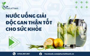 nước uống giải độc gan thận