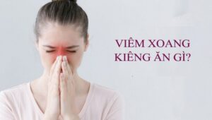 viêm xoang kiêng ăn gì